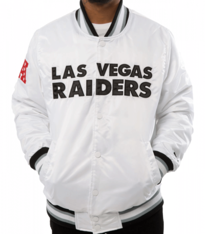 Raiders Las Vegas Back Shield Satin Jacket