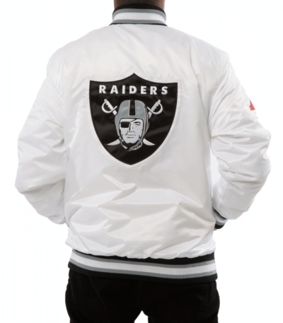 Raiders Las Vegas Back Shield Satin Jacket