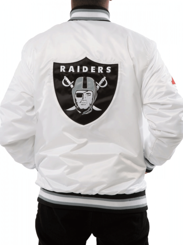 Raiders Las Vegas Back Shield Satin Jacket