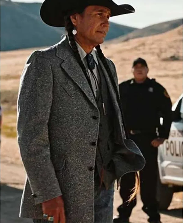 Rainwater Driver Yellowstone S04 Grey Wool Coat