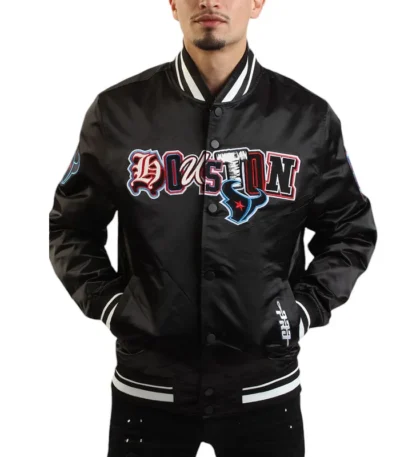Ransom Houston Texans Black Satin Jacket