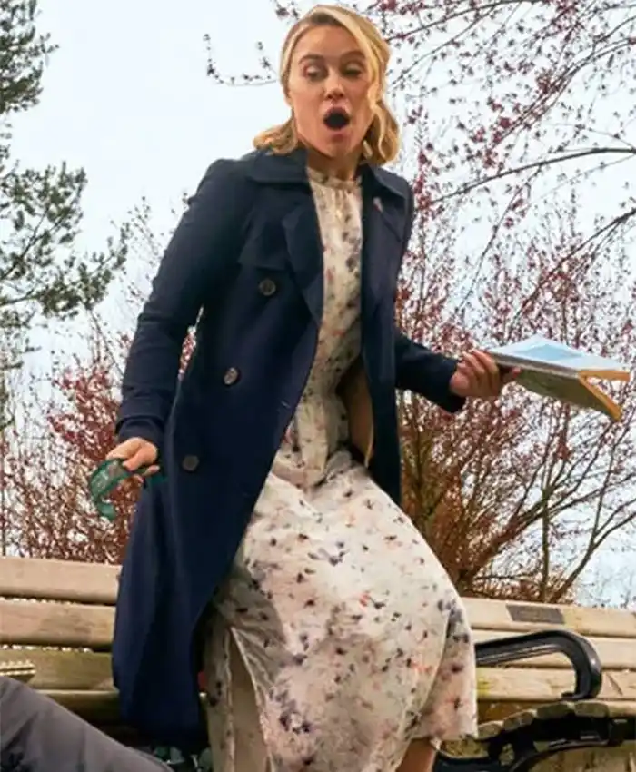 Rebecca The Wedding Contract 2023 Blue Wool Coat Rebecca The Wedding Contract 2023 Blue Wool Coat