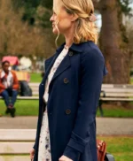 Rebecca The Wedding Contract 2023 Blue Wool Coat