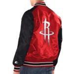 Red/Black Rockets Renegade Varsity Satin Jacket