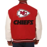 Red-Cream Kansas City Chiefs Varsity Jacket