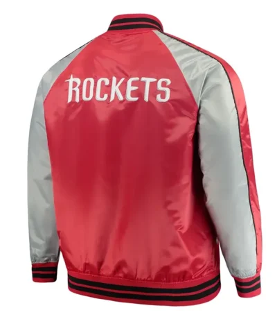 Red/Gray Rockets Varsity Satin Jacket