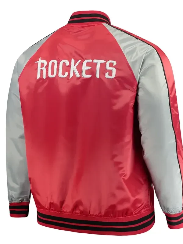 Red/Gray Rockets Varsity Satin Jacket