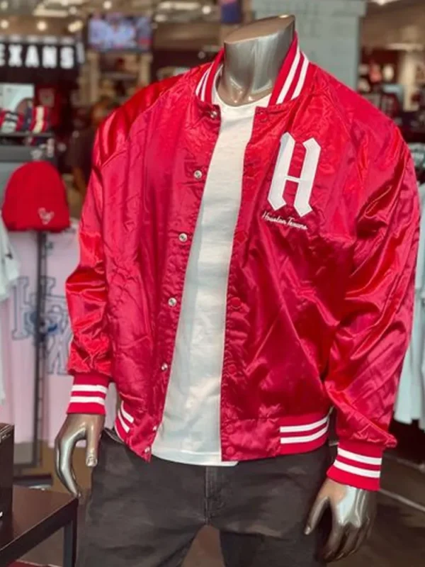 Red Houston Texans H-Town Satin Jacket