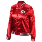 Red Kansas City Chiefs Satin Lightweight Full-Snap Jacket
