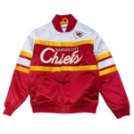 Red-White Kansas City Chiefs Special Script Heavyweight Satin Jacket