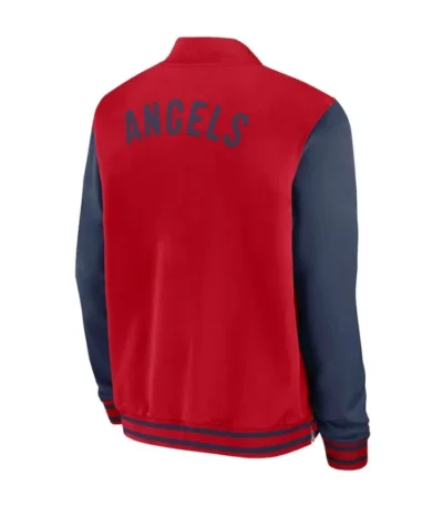 Dugout LA Angels Collection Red/Navy Bomber Jacket