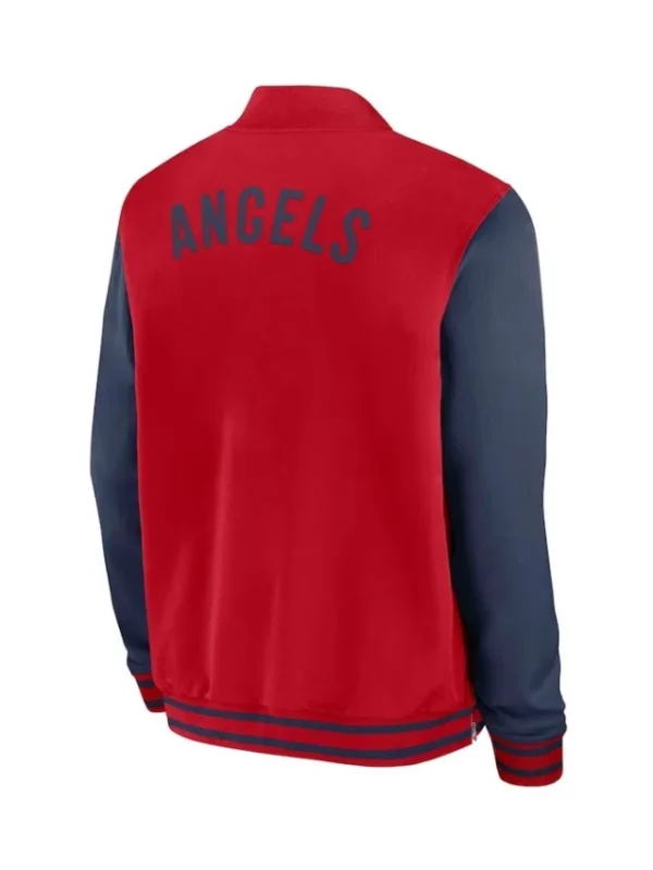 Dugout LA Angels Collection Red/Navy Bomber Jacket