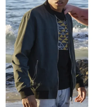 Reed Shannon The Wilds Black Varsity Bomber Jacket