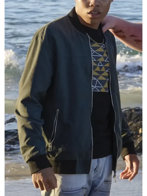 Reed Shannon The Wilds Black Varsity Bomber Jacket