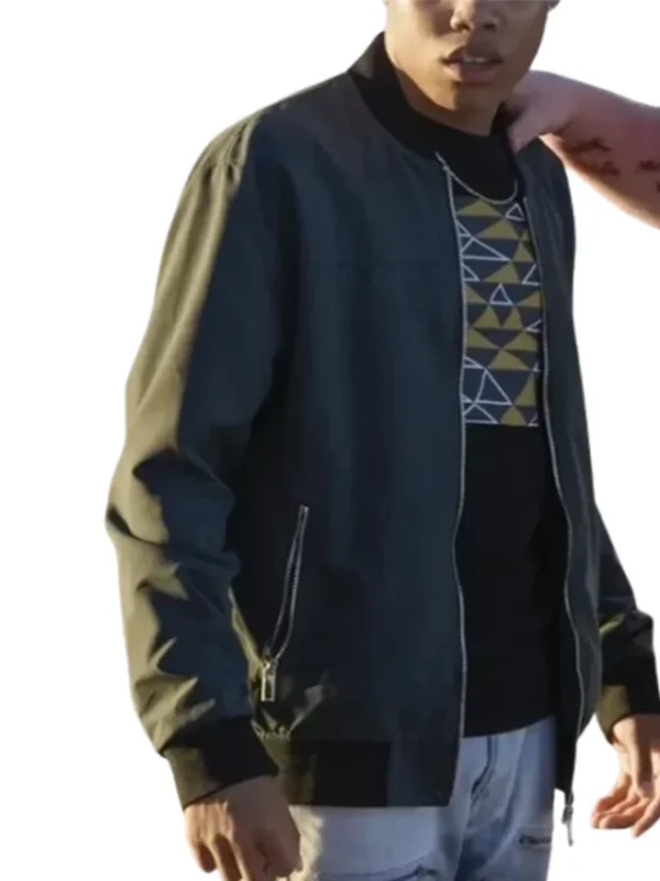 Reed Shannon The Wilds Black Varsity Bomber Jacket