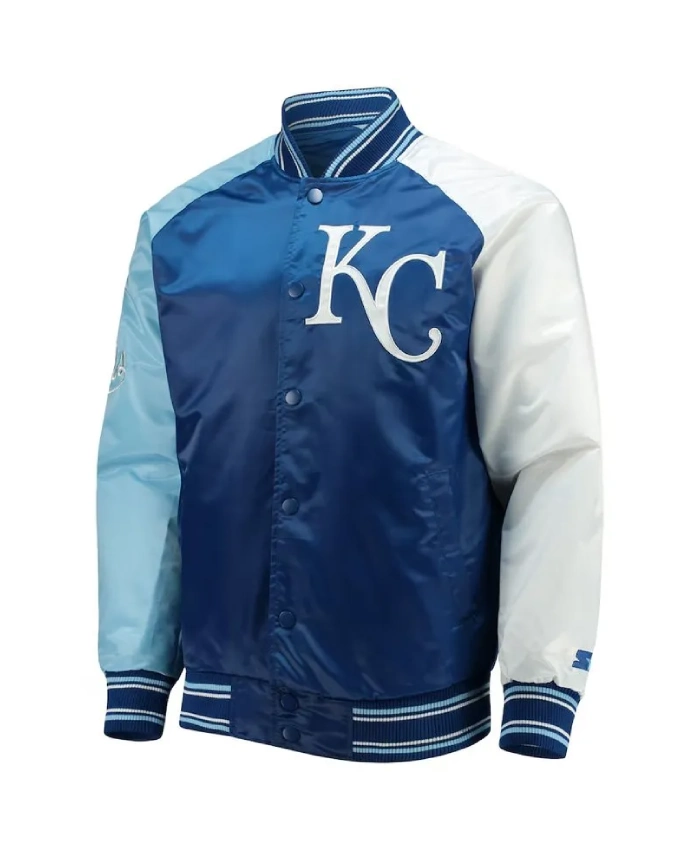 Reliever Kansas City Royals Varsity Satin Jacket Reliever Kansas City Royals Varsity Satin Jacket