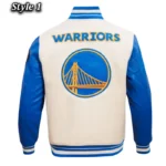 Retro Golden State Warriors Classic Rib Varsity Jacket