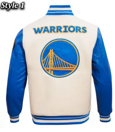 Retro Golden State Warriors Classic Rib Varsity Jacket