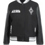 Retro Las Vegas Aces Classics Rib Varsity Jacket
