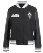 Retro Las Vegas Aces Classics Rib Varsity Jacket
