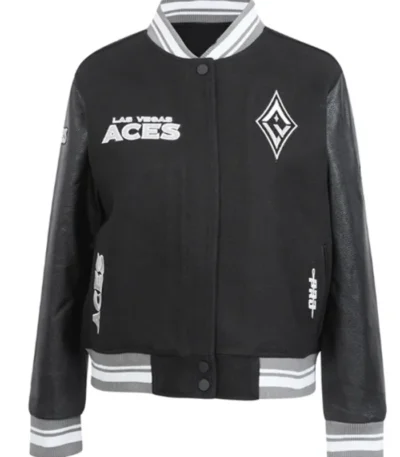 Retro Las Vegas Aces Classics Rib Varsity Jacket