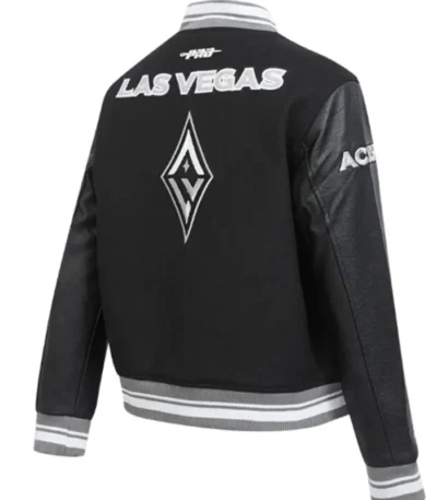 Retro Las Vegas Aces Classics Rib Varsity Jacket