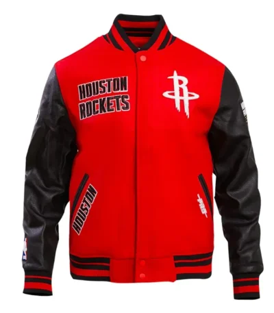 Retro Rockets Classic Rib Varsity Jacket