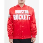 Rockets Big Logo Satin Jacket