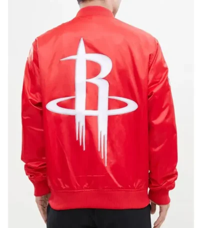 Rockets Big Logo Satin Jacket