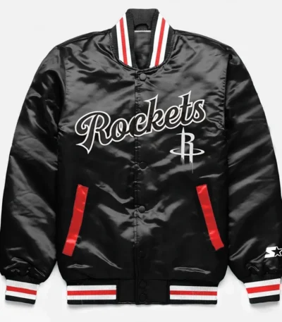 Rockets Exclusive Black Satin Jacket