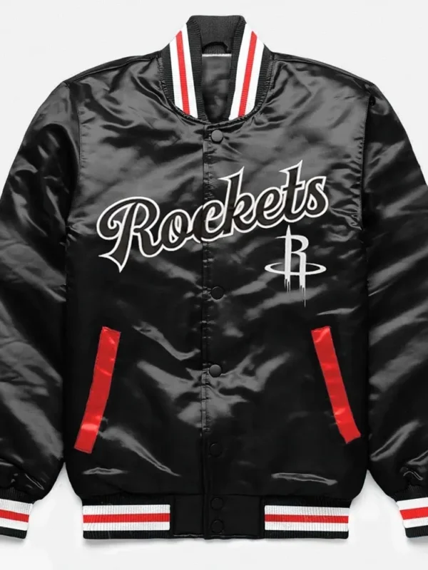 Rockets Exclusive Black Satin Jacket