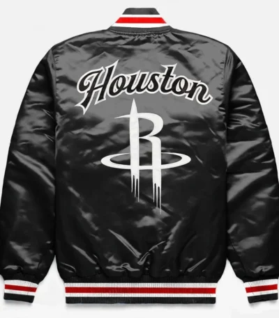 Rockets Exclusive Black Satin Jacket