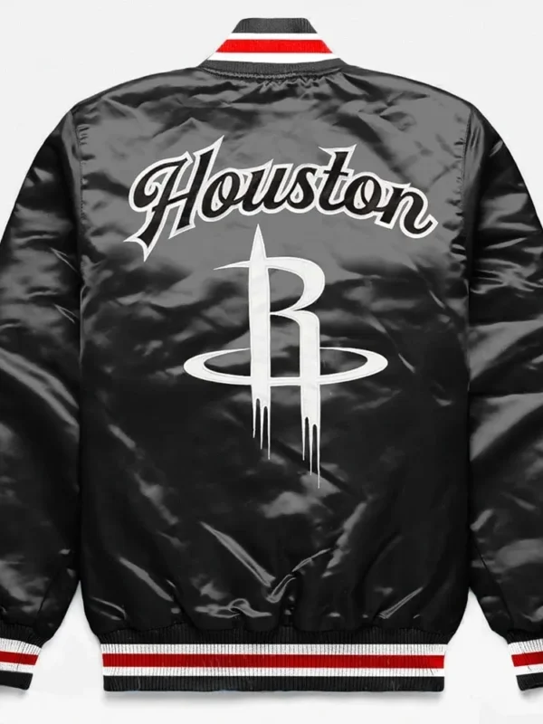 Rockets Exclusive Black Satin Jacket