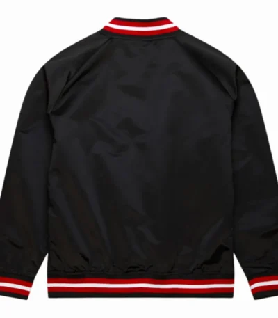 Rockets Lightweight Black Satin Jacket