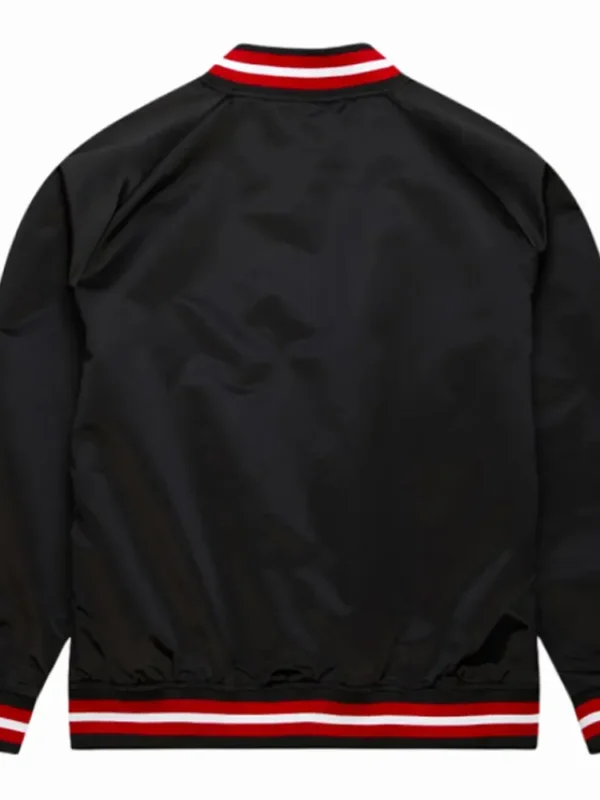 Rockets Lightweight Black Satin Jacket