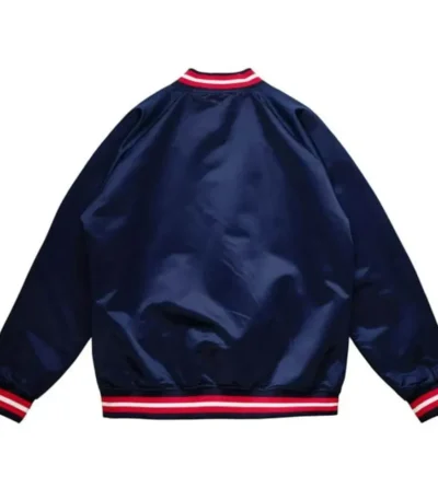 Rockets Navy Lightweight Satin Jacket