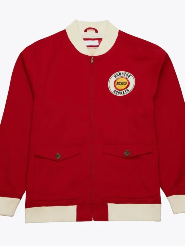 Rockets Red Cotton Twill Jacket