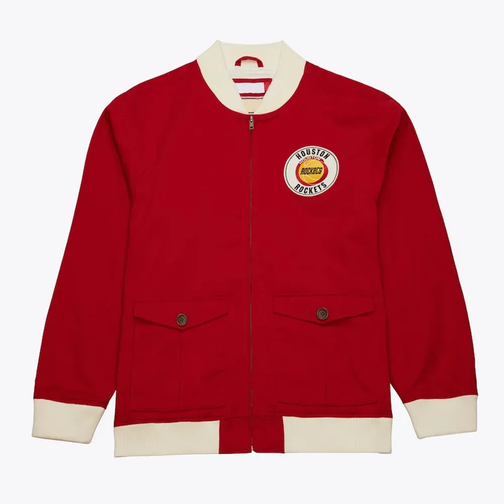 Rockets Red Cotton Twill Jacket Rockets Red Cotton Twill Jacket