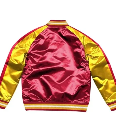 Rockets Red and Gold Varsity Satin Jacket