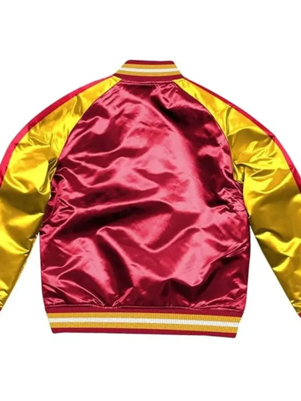 Rockets Red and Gold Varsity Satin Jacket