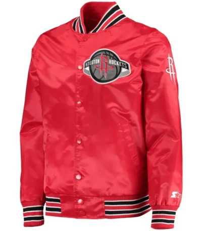 Rockets The Diamond Classic Red Full-Snap Jacket