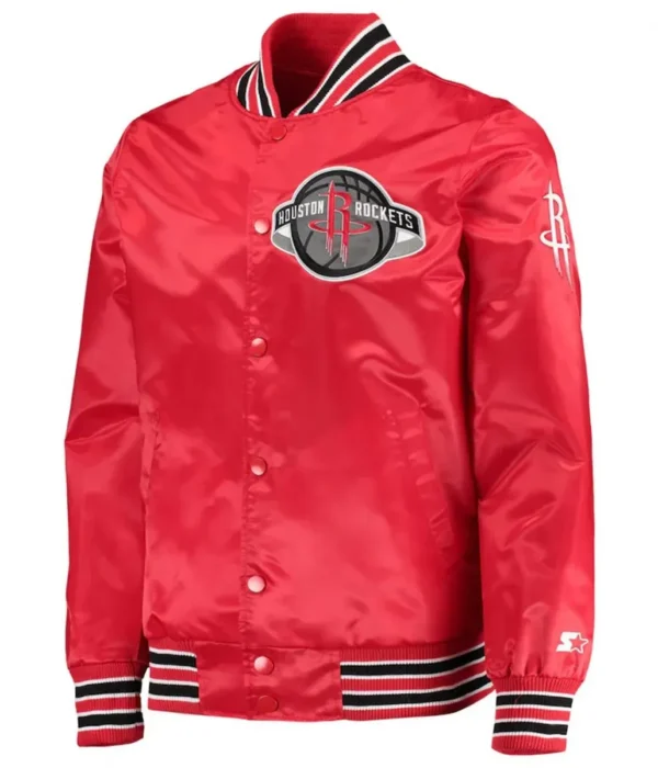 Rockets The Diamond Classic Red Full-Snap Jacket