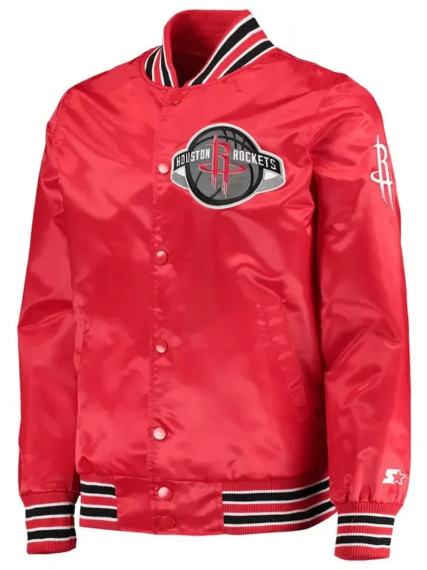 Rockets The Diamond Classic Red Full-Snap Jacket