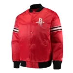 Rockets The Draft Pick Red Satin Jacket