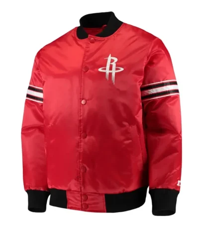 Rockets The Draft Pick Red Satin Jacket