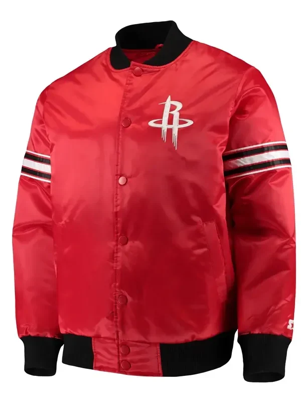 Rockets The Draft Pick Red Satin Jacket
