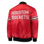 Rockets The Draft Pick Red Satin Jacket