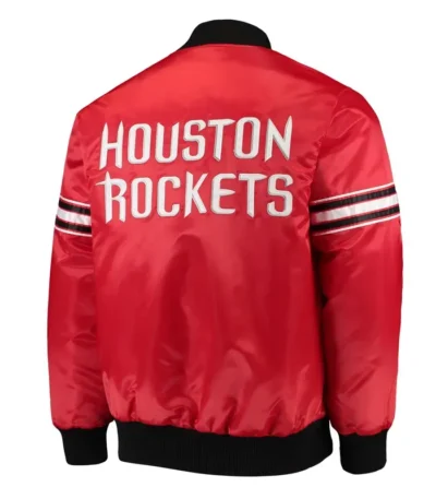 Rockets The Draft Pick Red Satin Jacket
