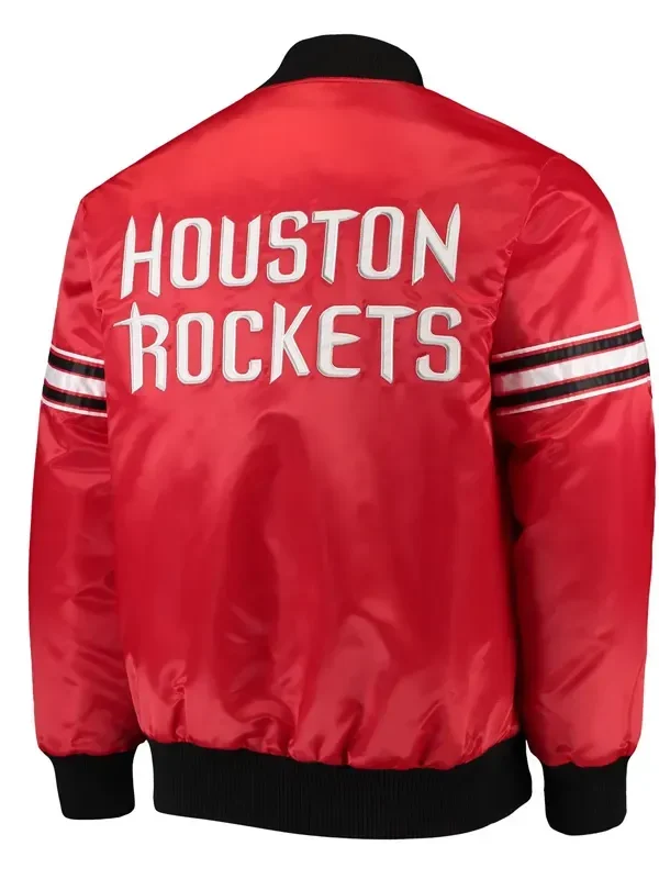 Rockets The Draft Pick Red Satin Jacket