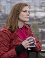 Rose Leslie Vigil S02 Red Trench Coat